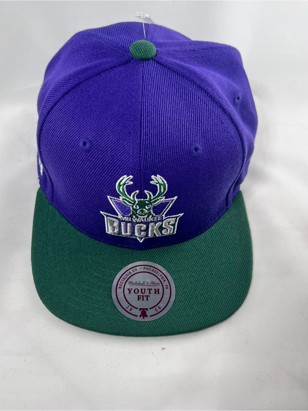 Mitchell & Ness Purple and Green Snapback Hat